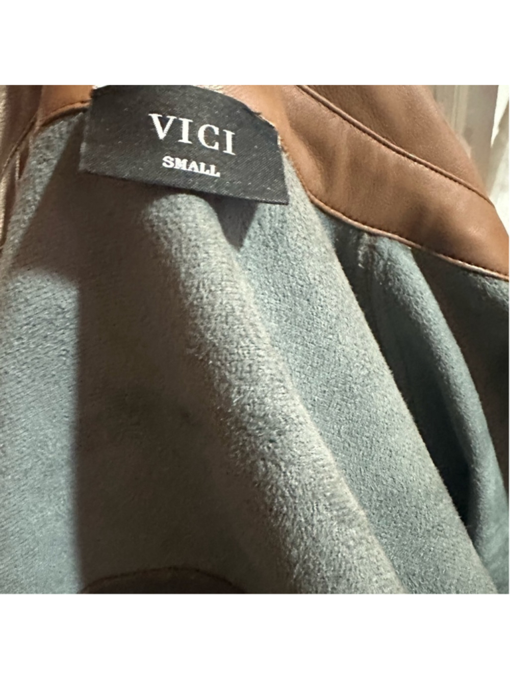 Vici faux leather shirt/jacket, small - Picture 4 of 7